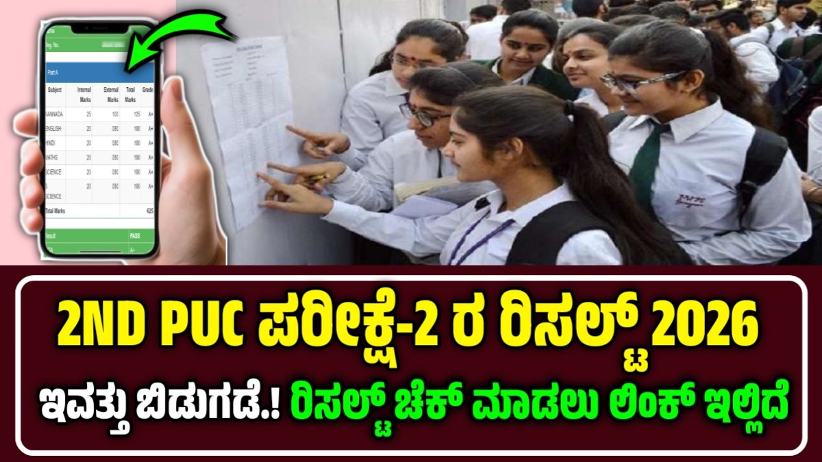 2nd PUC Exam-2 Result 2026