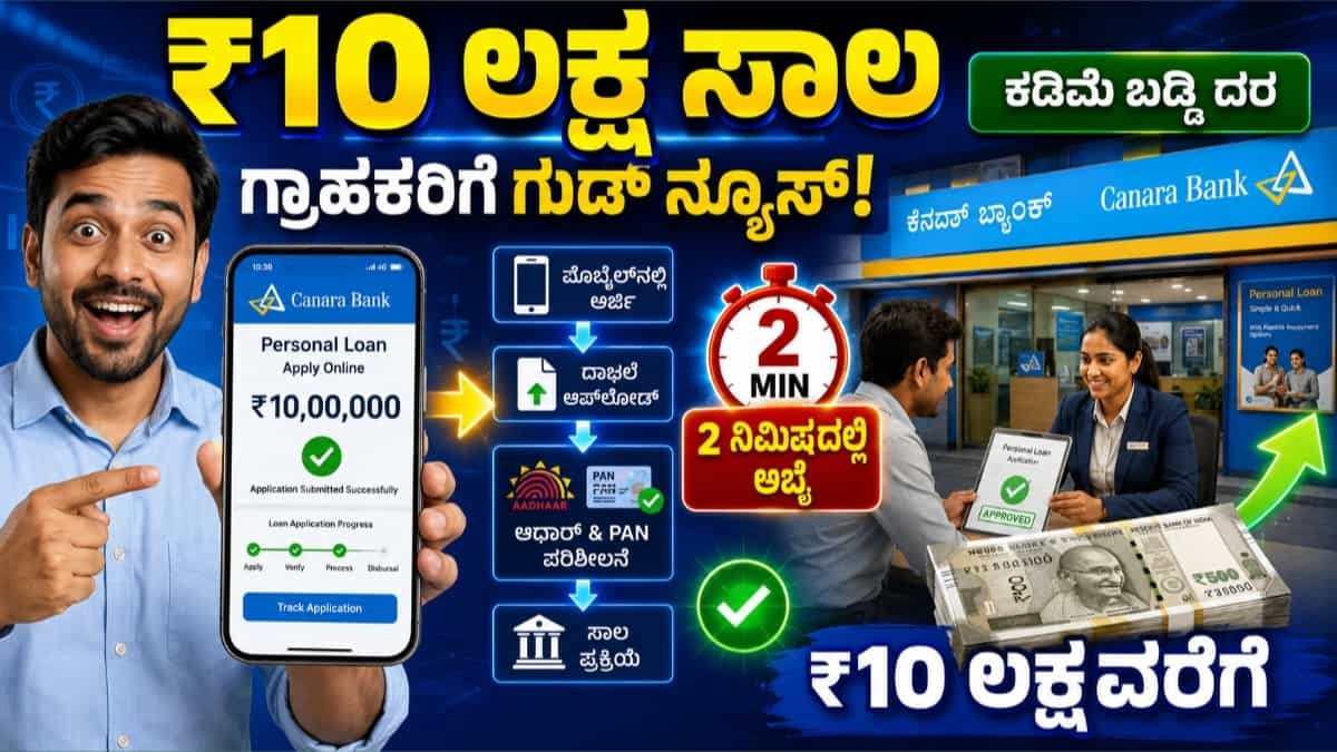ಕೆನರಾ ಬ್ಯಾಂಕ್ ಪರ್ಸನಲ್ ಲೋನ್