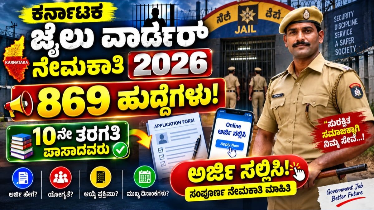 Karnataka Jail Warder Recruitment 2026